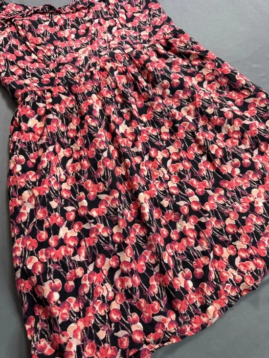 LC Lauren Conrad Black Dress with Pink Floral Straps Size 10 - Picture 10 of 10